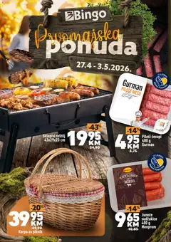 Pregled letka Bingo Prvomajska ponuda trgovine Bingo vrijedi od 27.04.2026