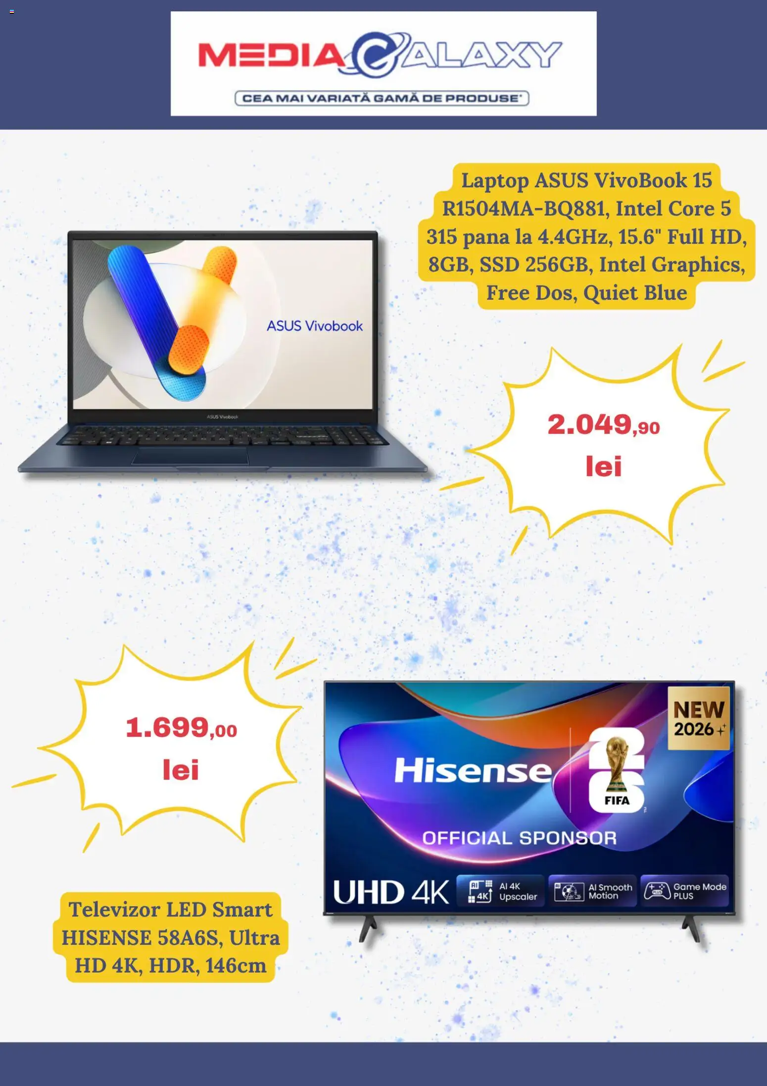 Previzualizarea de cataloage: Media Galaxy Media Galaxy Catalog valabil de la 10.09.2026
