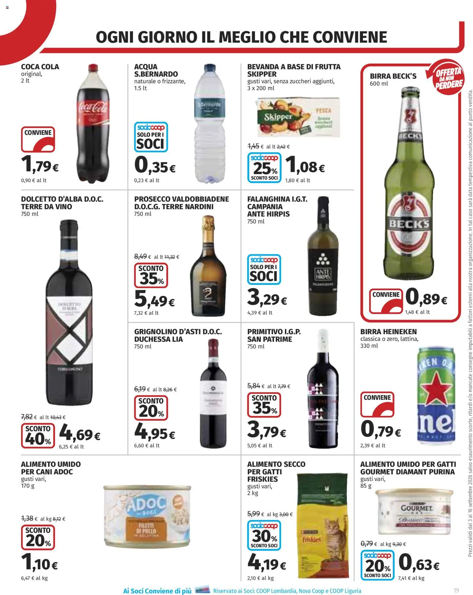 Anteprima dell'opuscolo COOP volantino Superstore Lombardia dal negozio COOP valido da 03/09/2026 - Vino, Pollo, Prosecco, Frutta, Pesca, Heineken, Birra Heineken, Birra Beck's