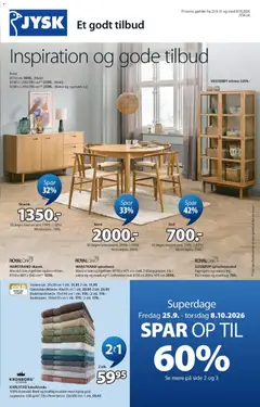 Eksempel på tilbudsavis JYSK - Tilbudsavis fra butik JYSK gyldig fra 25/09/2026