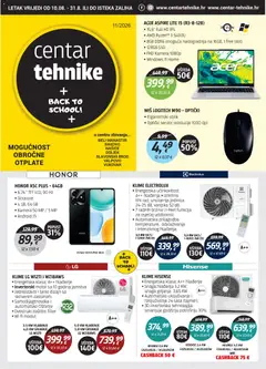 Pregled letka Centar Tehnike Katalog trgovine Centar Tehnike vrijedi od 10.08.2026