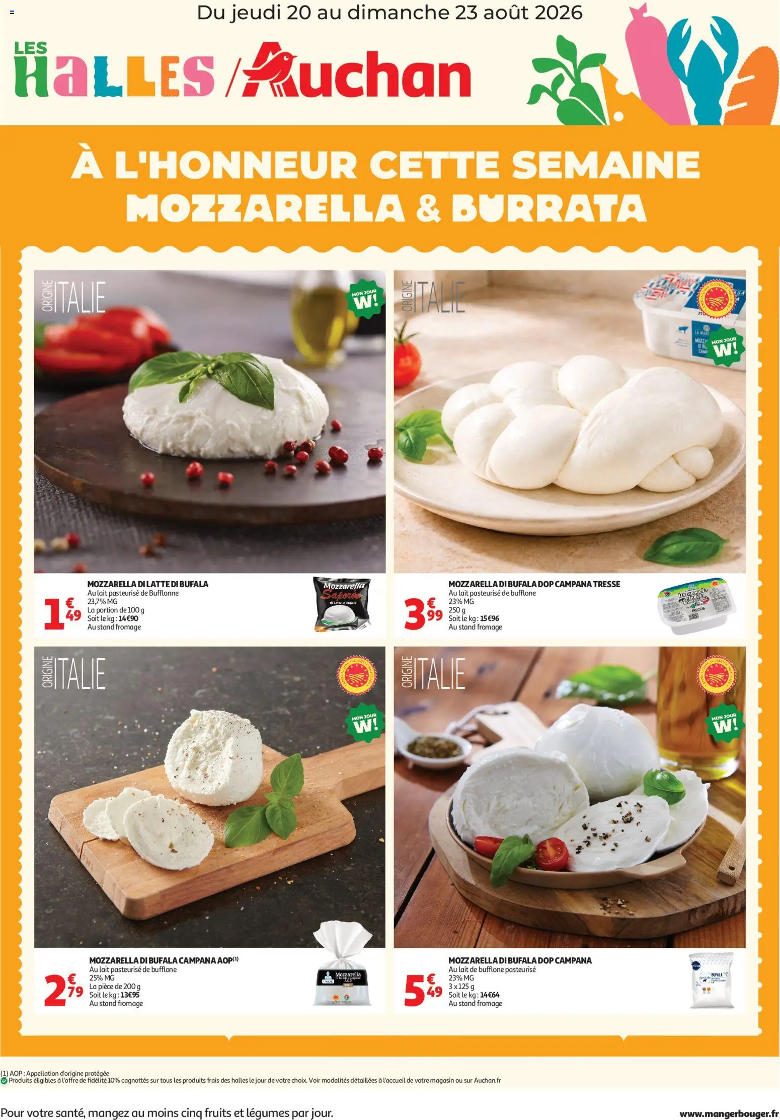 Voorbeeld van Auchan Bons plans du week end van winkel Auchan geldig vanaf 20/08/2026