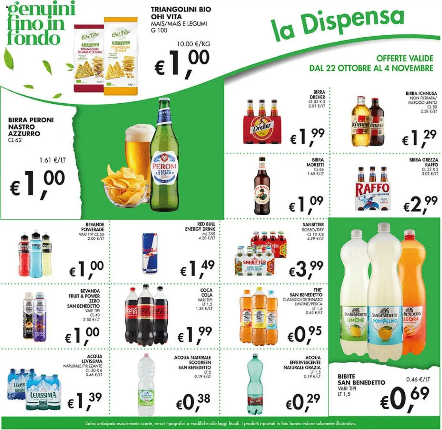 Anteprima dell'opuscolo Coal volantino dal negozio Coal valido da 22/10/2026 - Coca Cola, Birra, Red Bull, Legumi, Bevande, Bibite, Birra Ichnusa, Dreher Birra