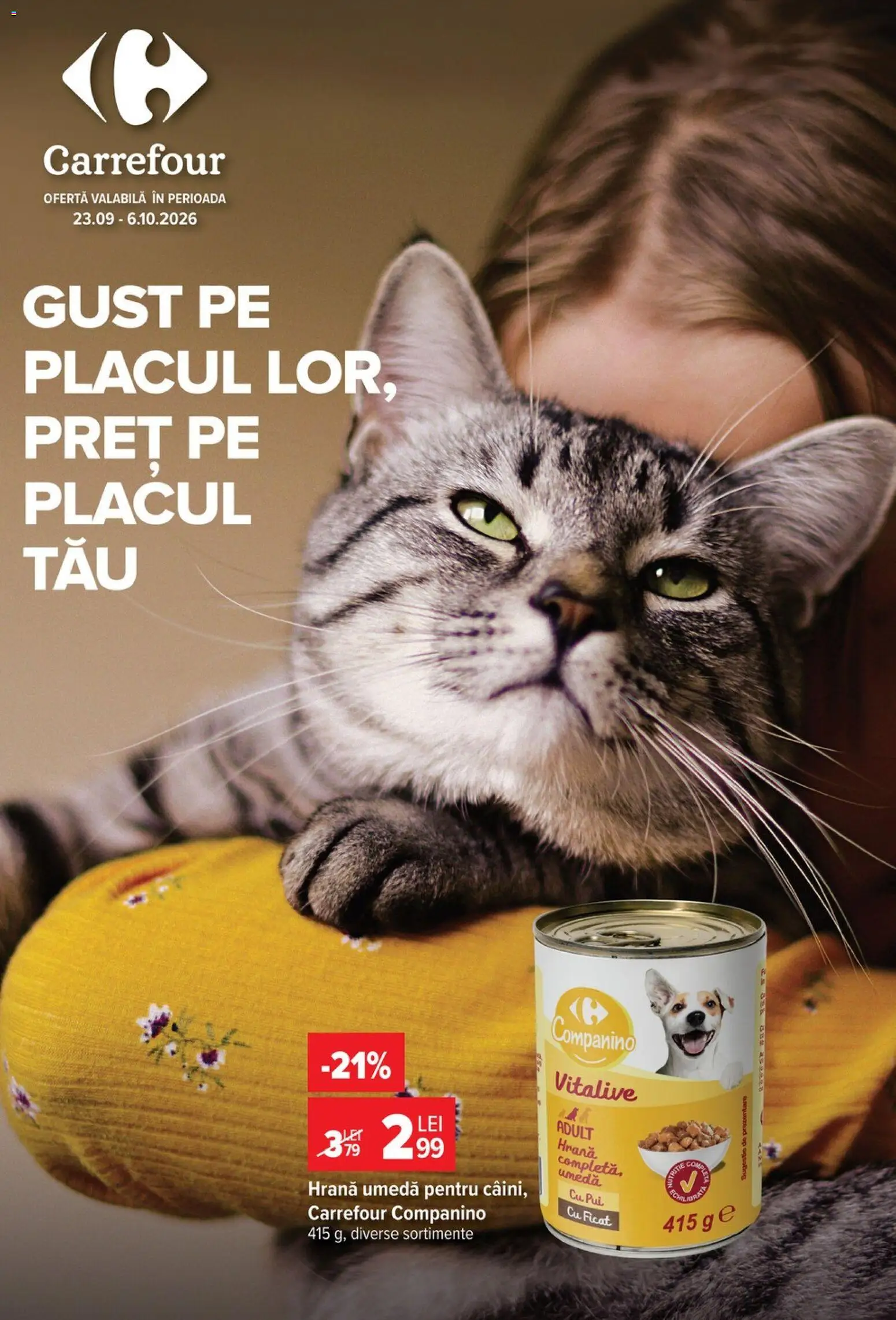 Previzualizarea de cataloage: Carrefour Carrefour Catalog Pet Shop valabil de la 23.09.2026
