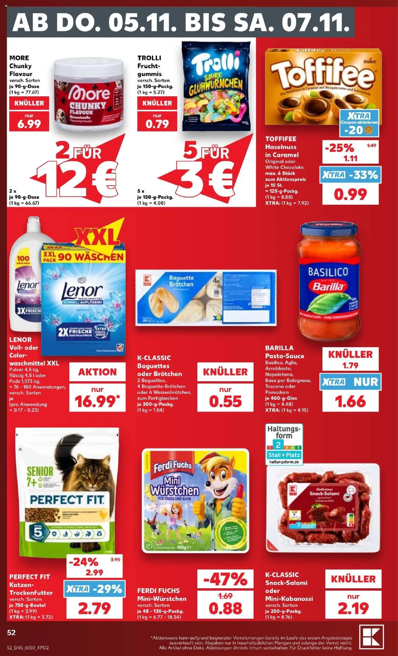Vorschau von dem Prospekt des Geschäftes Kaufland, gültig ab dem 31.10.2026 - Baguette, Toffifee, Barilla, Waschmittel, Lenor