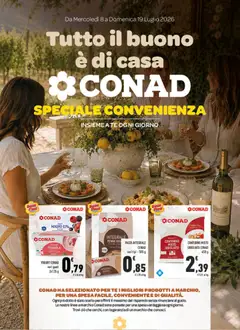 Anteprima dell'opuscolo Conad volantino Tutto il buono è di casa Campania dal negozio Conad valido da 08/07/2026
