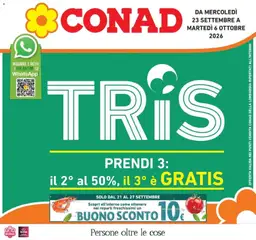 Anteprima dell'opuscolo Conad volantino Gonzaga dal negozio Conad valido da 23/09/2026