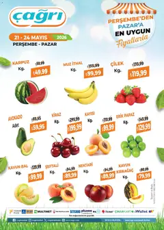 Çağrı Market Çağrı Market - Manav Katalog 21.05.2026 - Broşürünün önizlemesi