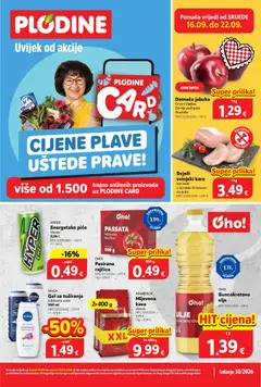 Pregled letka Plodine Katalog trgovine Plodine vrijedi od 16.09.2026