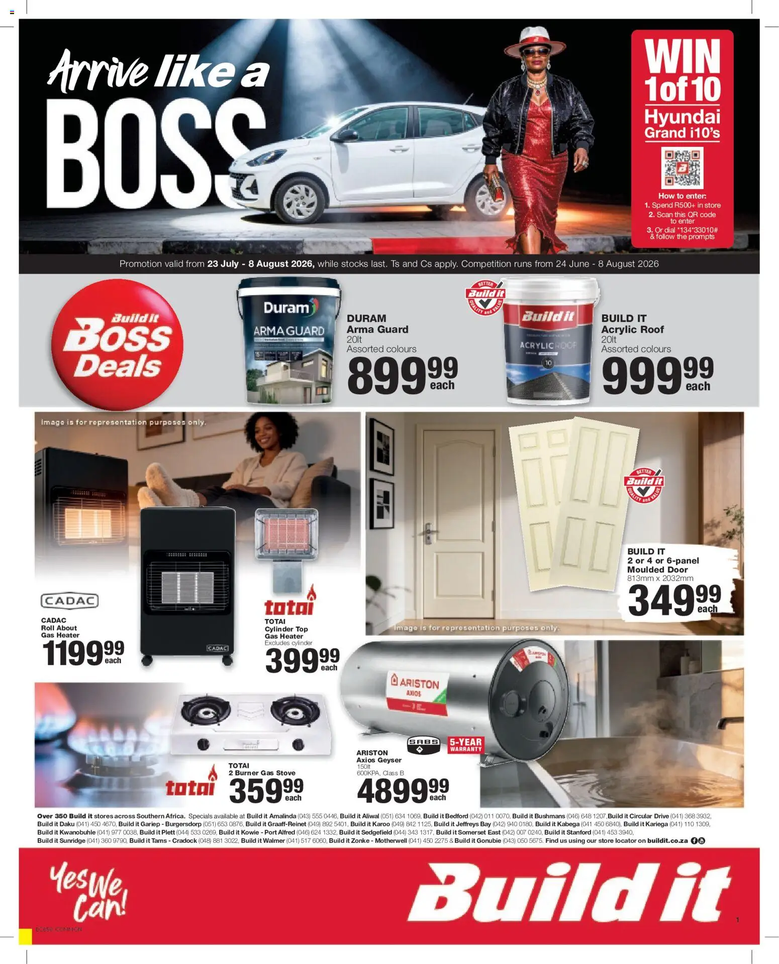 Preview of Build It flyer valid from 23/07/2026 - Gas stove, Heater, Geyser, Stove