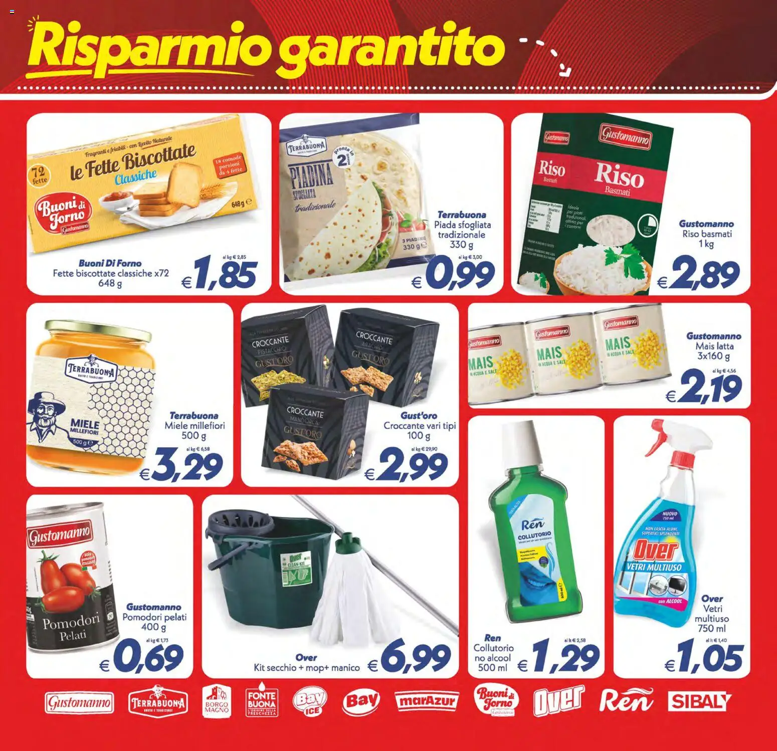 Anteprima dell'opuscolo SuperConveniente volantino dal negozio SuperConveniente valido da 23/10/2026 - The, Piadina, Riso, Pistacchio, Arachidi, Pomodori, Fette biscottate, Secchio