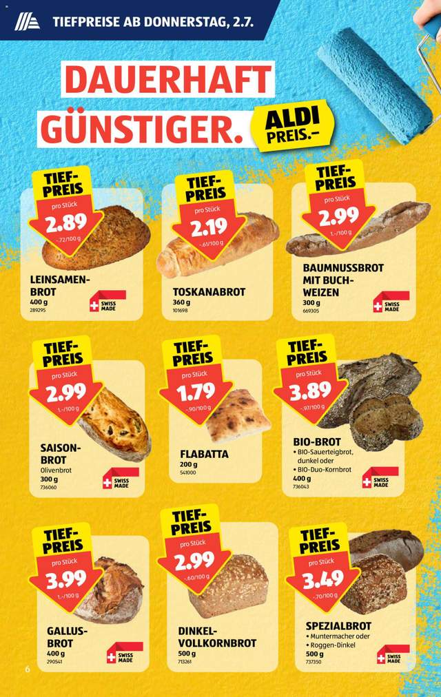 Neue Aldi Aktionen ab 02.07.
