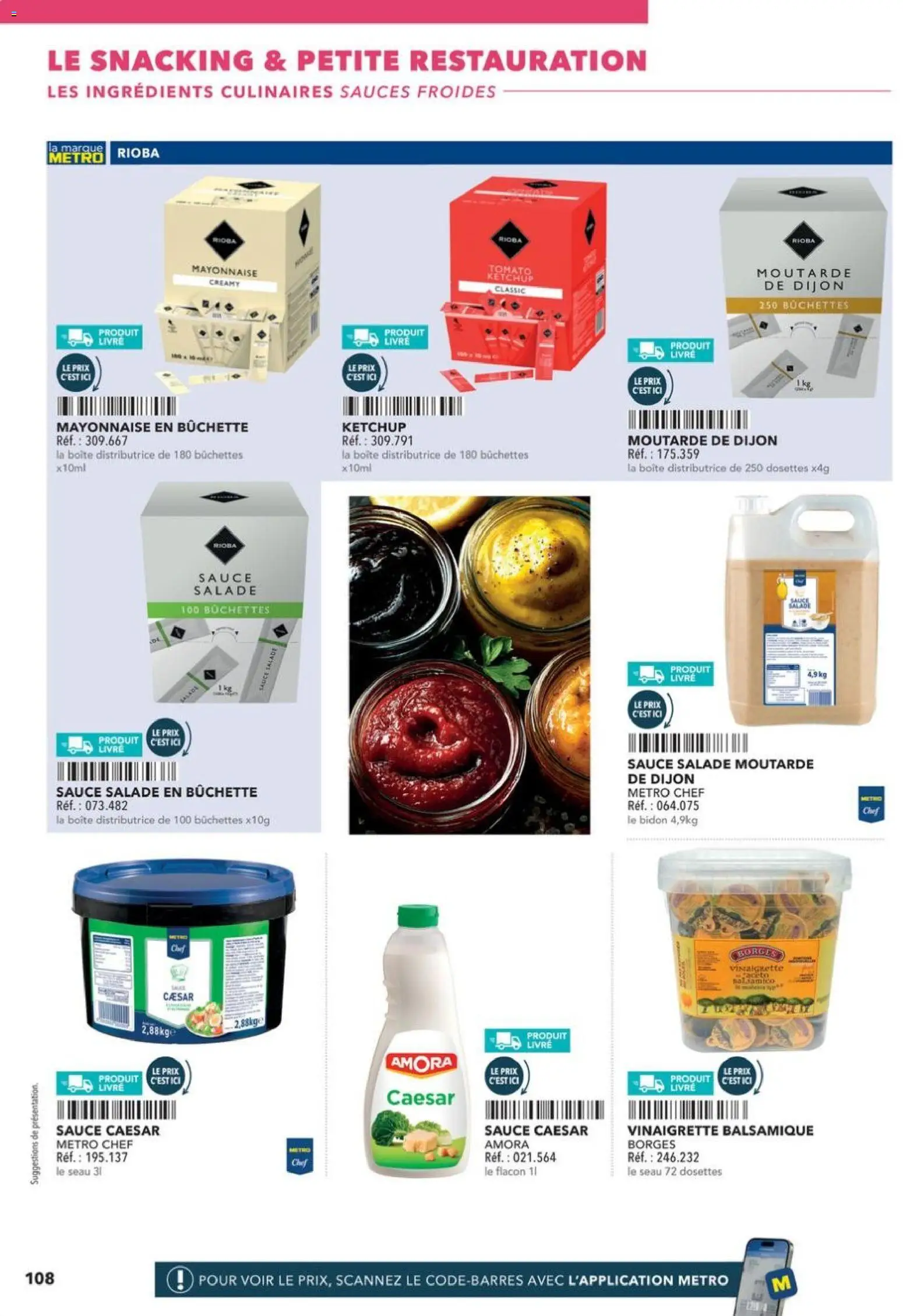 Prévisualisation de Boulangers Pâtissiers du magasin METRO formulaire valide 30/04/2026 - Livre, Salade, Vinaigrette, Sauces, Moutarde, Ketchup, Sauce salade, Ingrédients
