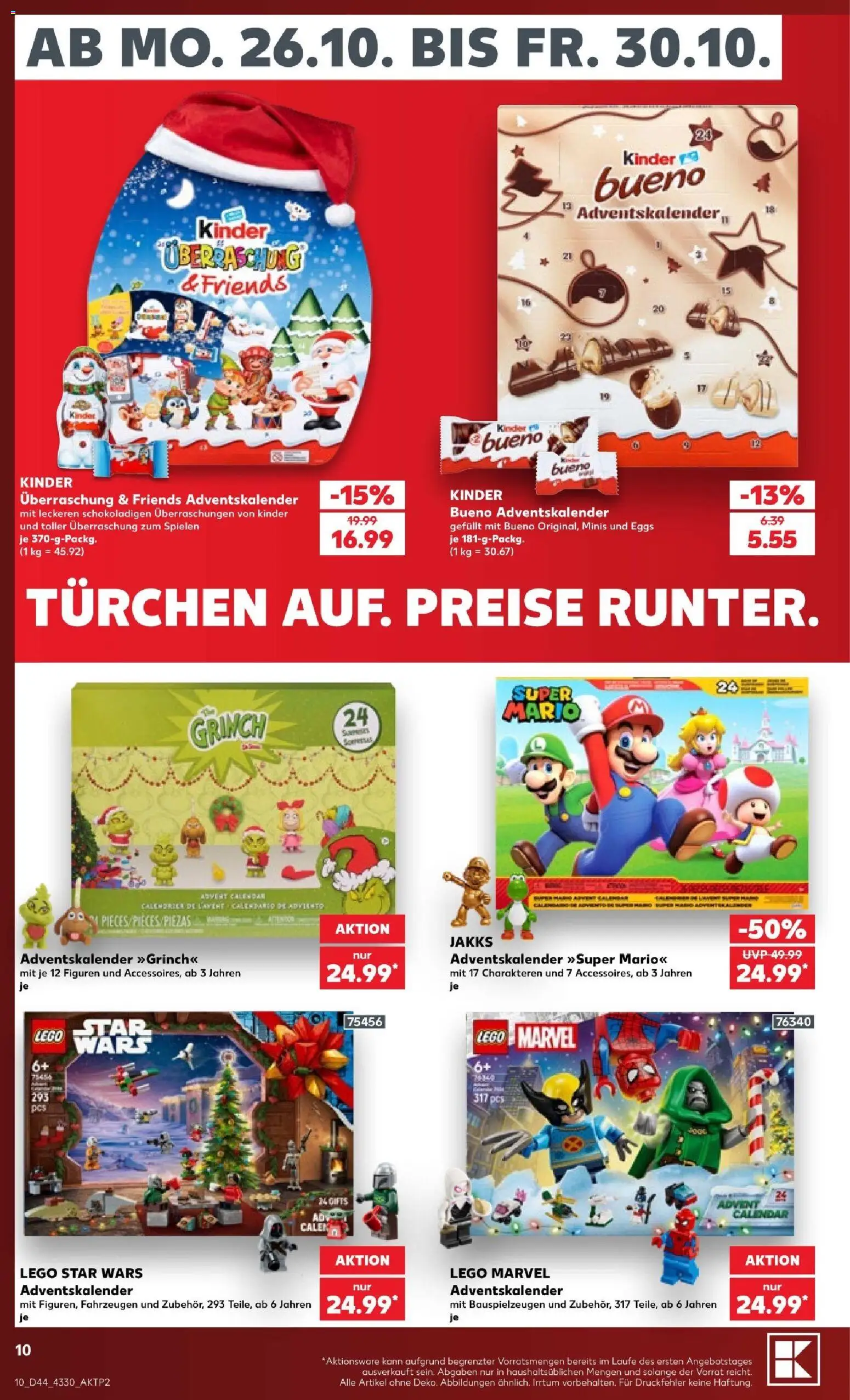 Vorschau von dem Prospekt des Geschäftes Kaufland, gültig ab dem 26.10.2026 - Kinder bueno