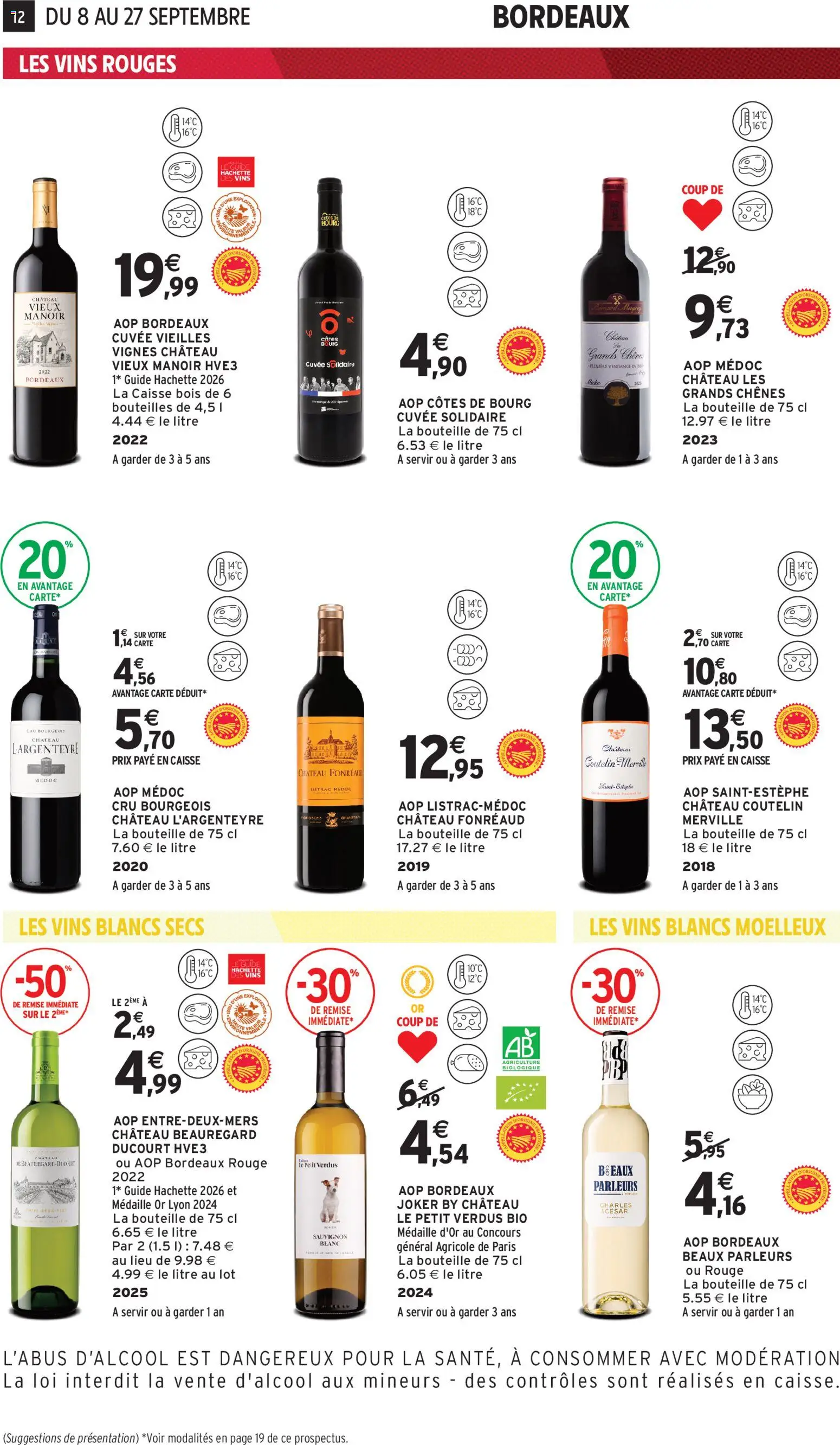 Prévisualisation de Intermarché - Foire aux vins du magasin Intermarché formulaire valide 08/09/2026 - Bouteille