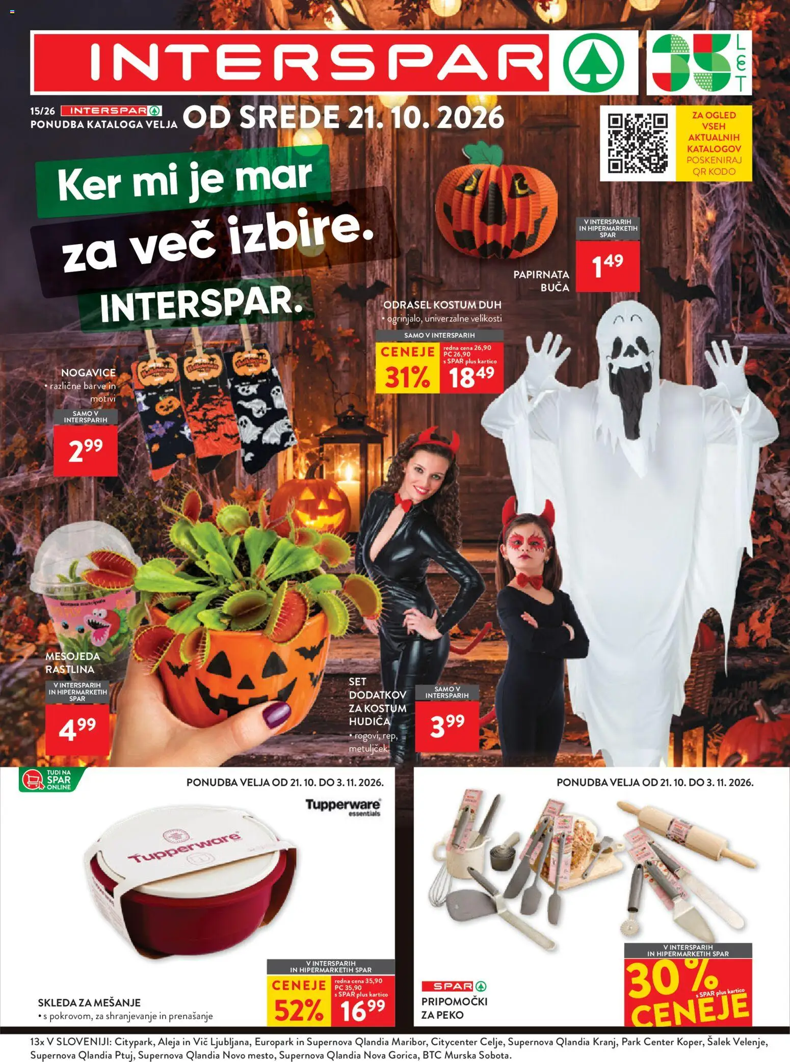 Predogled kataloga iz trgovine Spar veljaven od 21.10.2026 - Nogavice, Buca