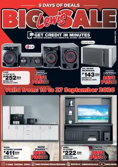 Preview of Lewis Stores flyer valid from 18/09/2026