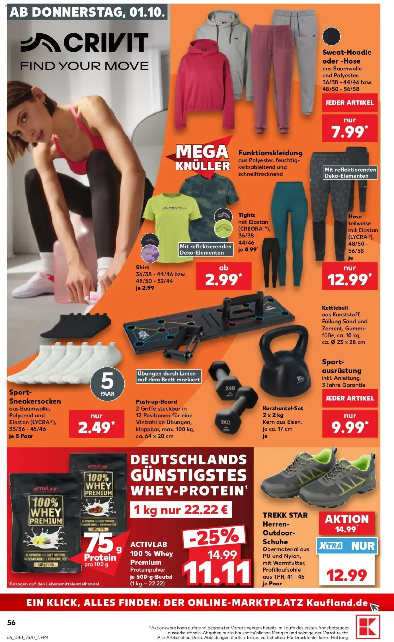 Vorschau von dem Prospekt des Geschäftes Kaufland, gültig ab dem 01.10.2026 - Hose, Shirt