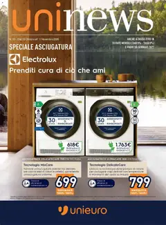Anteprima dell'opuscolo Unieuro volantino Speciale Asciugatura da Unieuro! dal negozio Unieuro valido da 16/10/2026