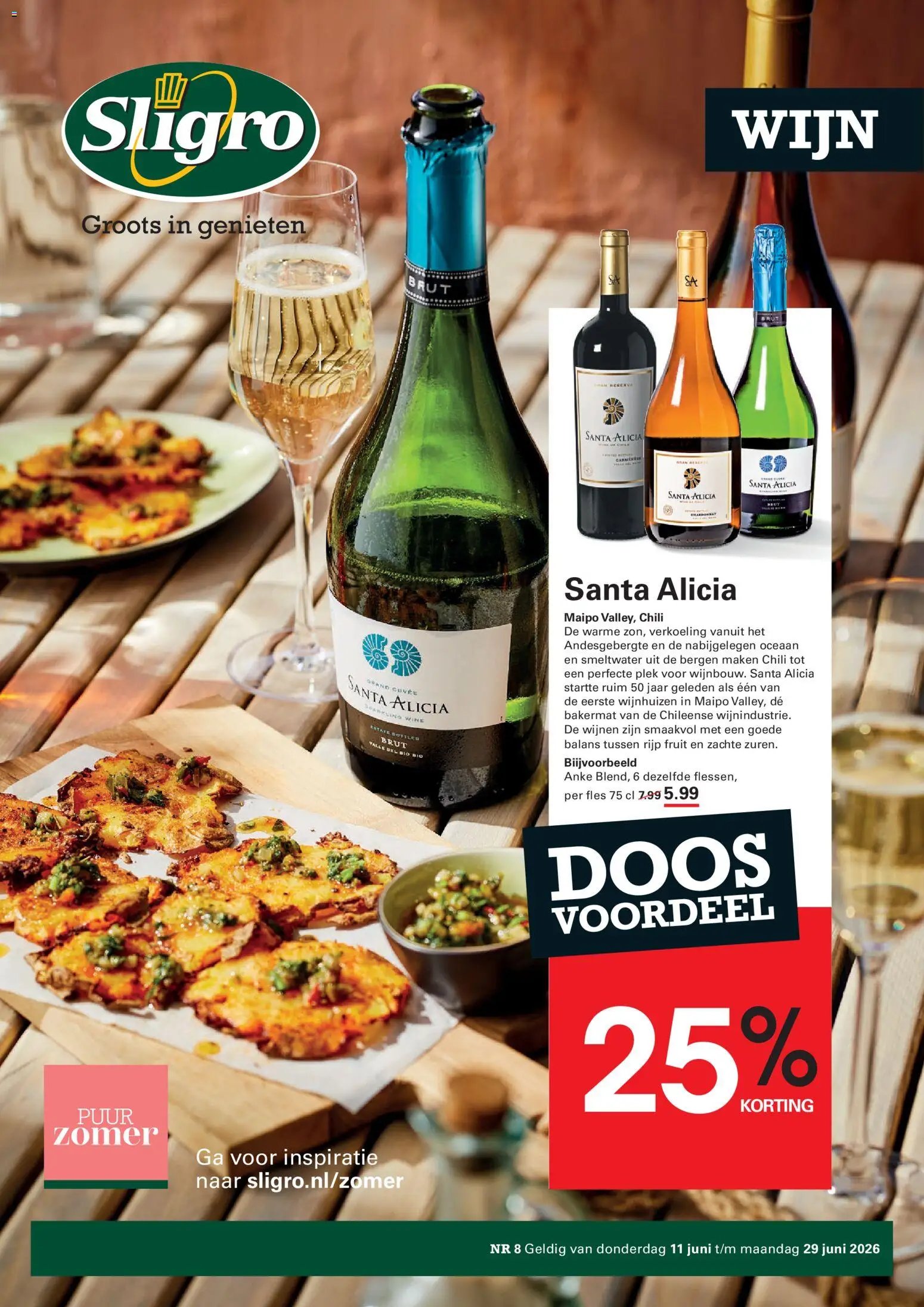 Voorbeeld van Sligro Folder Wijn van winkel Sligro geldig vanaf 11/06/2026