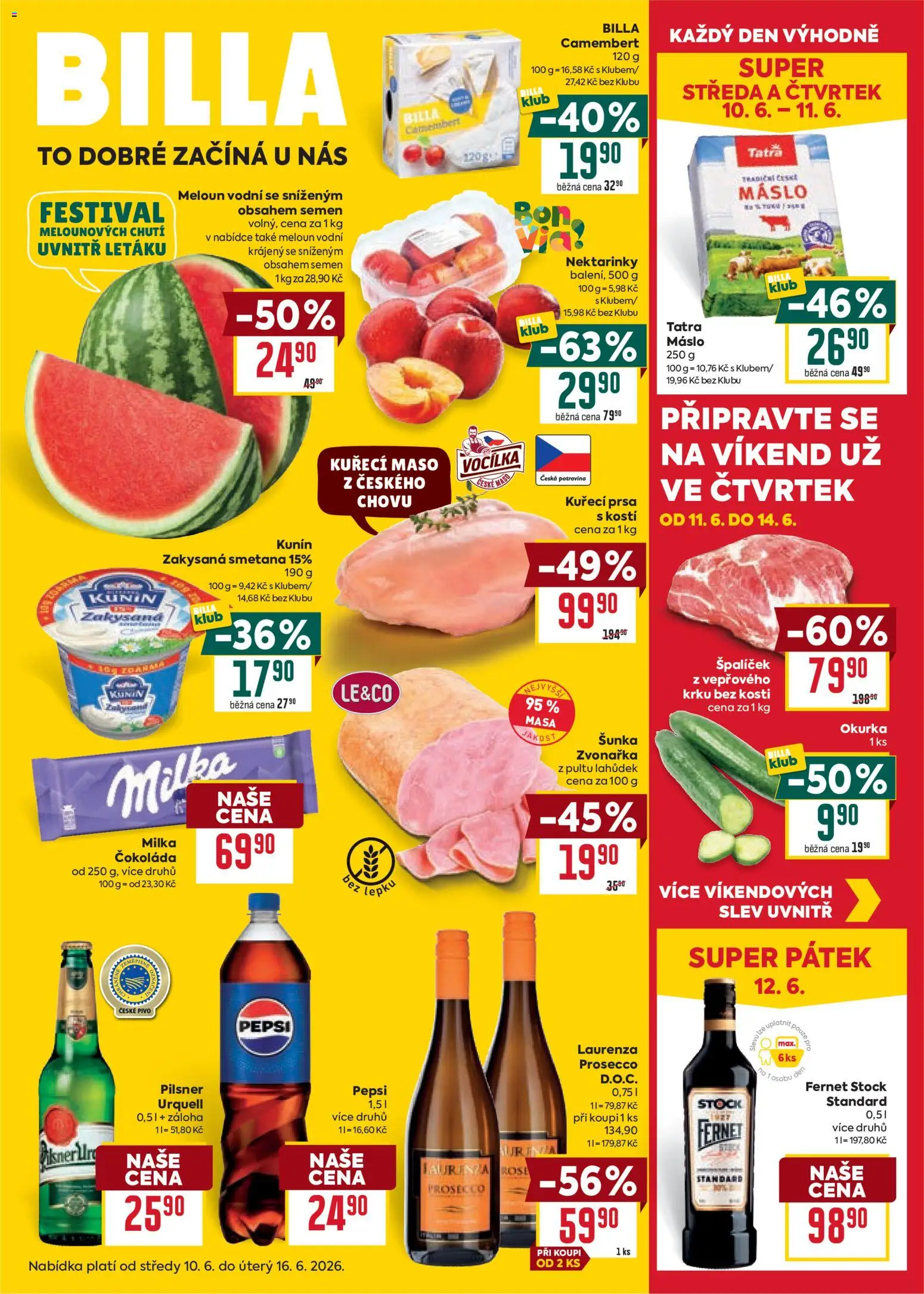 Náhled nabídky: Billa Billa Velký leták platný od 10.06.2026