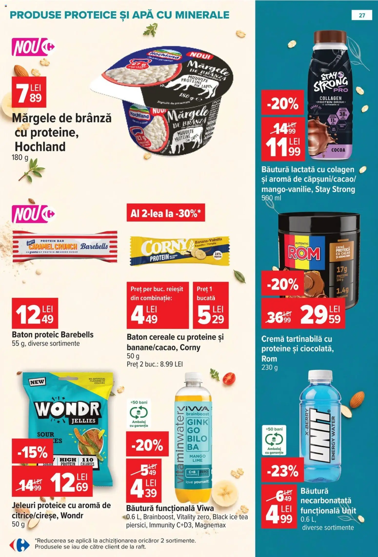 Previzualizarea de cataloage: Carrefour Carrefour Catalog valabil de la 28.10.2026 - Apă, Black, Proteine, Cereale, Cacao, Hochland, Ice tea, Baton cereale