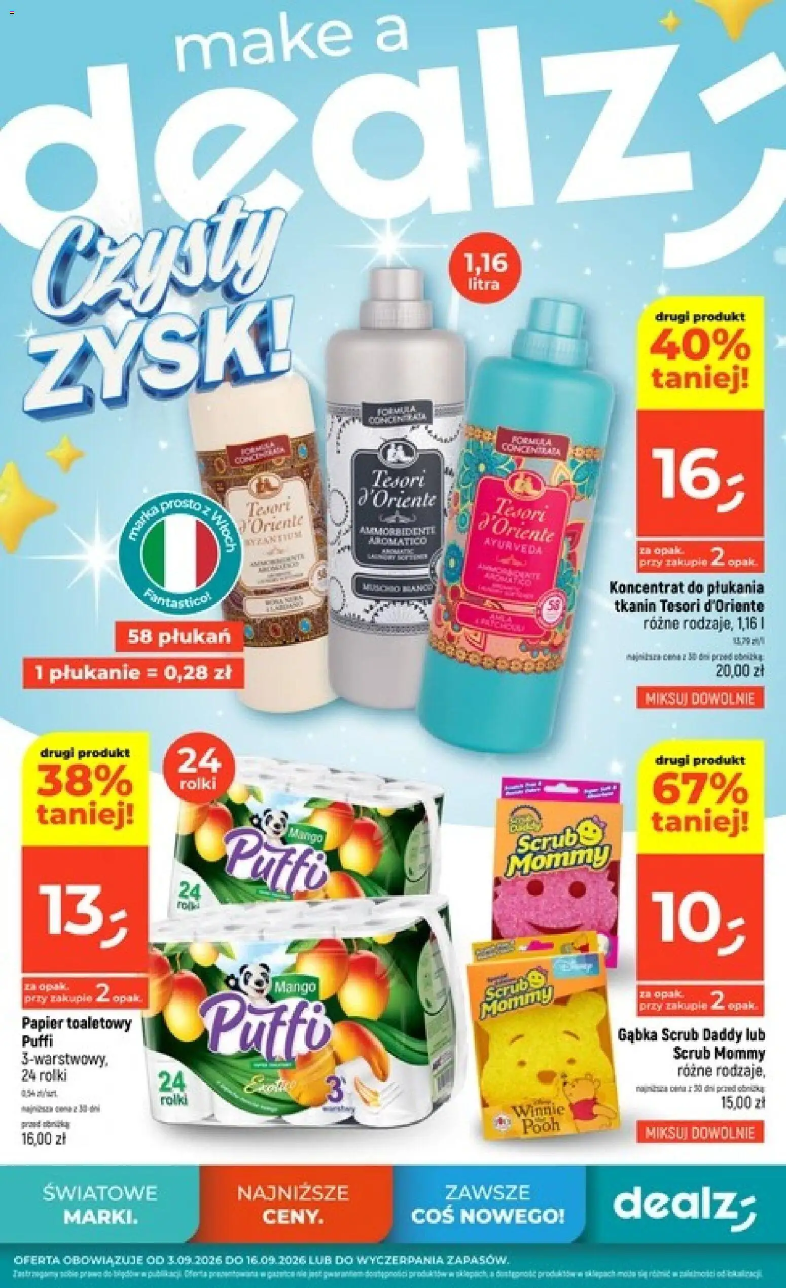 Pogląd gazetki "Dealz gazetka - Czysty zysk" ze sklepu Dealz ważnej od 03.09.2026