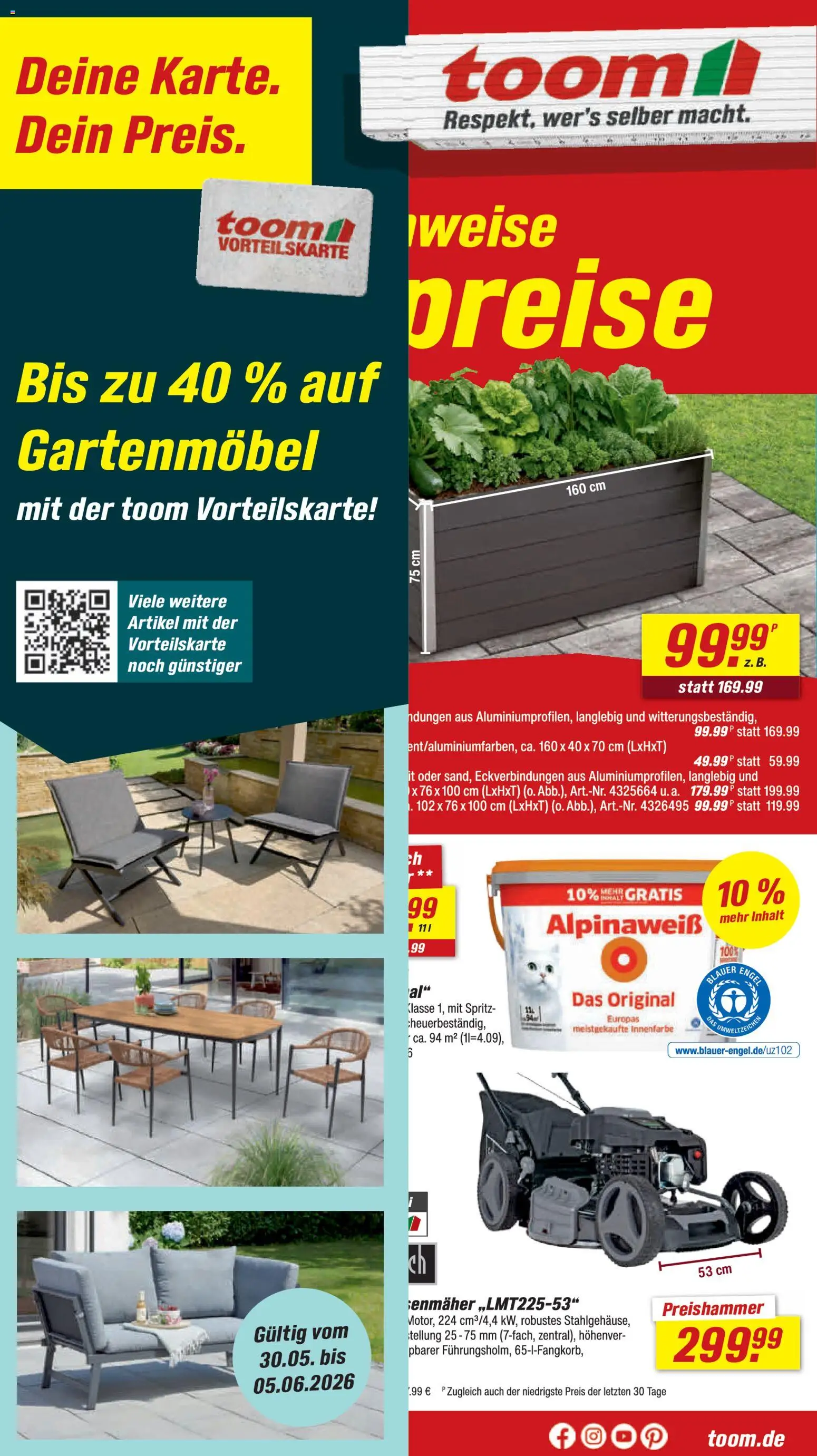 Vorschau von dem Prospekt des Geschäftes Toom Baumarkt, gültig ab dem 30.05.2026