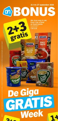 Voorbeeld van Albert Heijn folder Bonus van winkel Albert Heijn geldig vanaf 21-09-2026