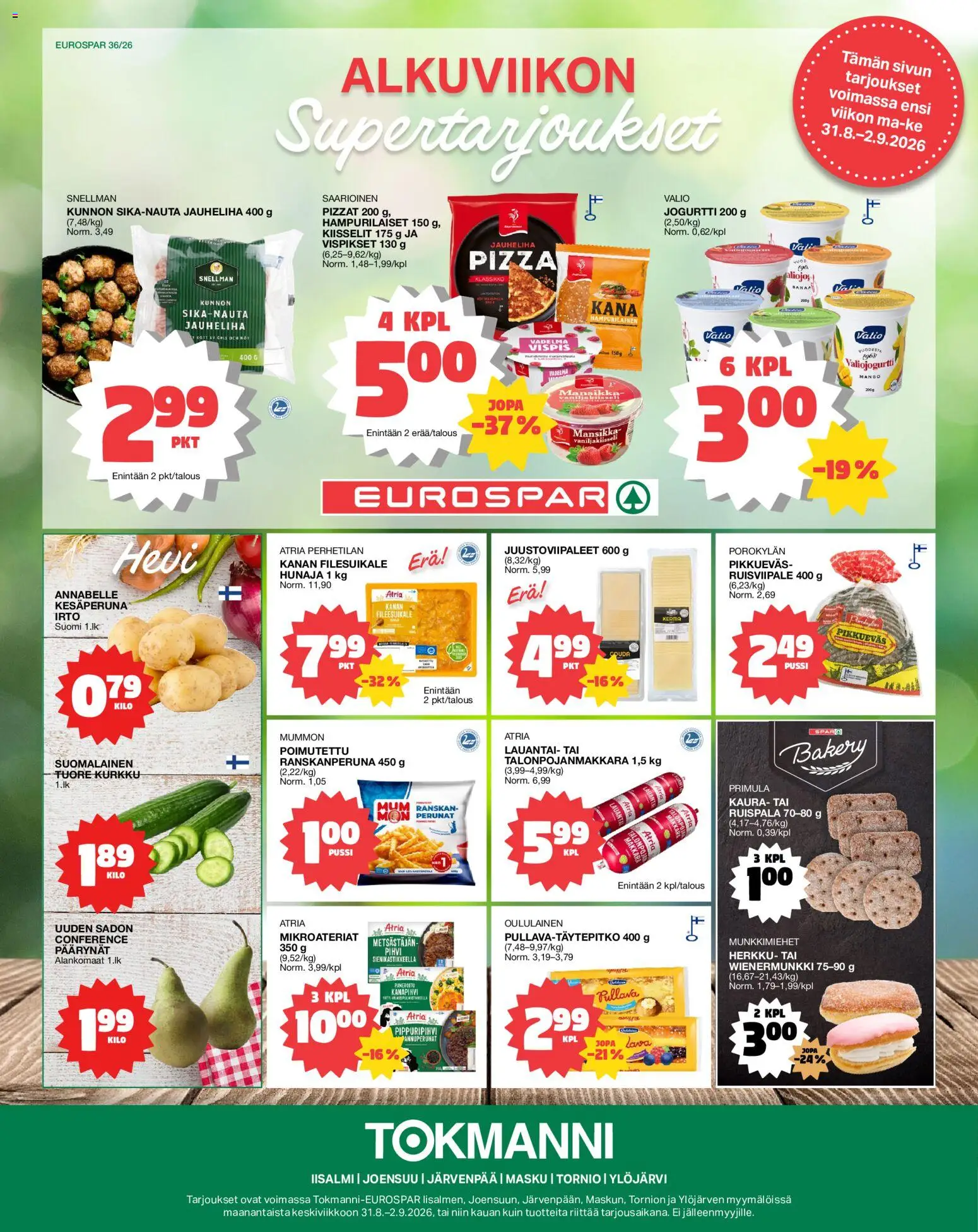 Kaupan Tokmanni Tokmanni - Eurospar esikatselu, voimassa 31/08/2026