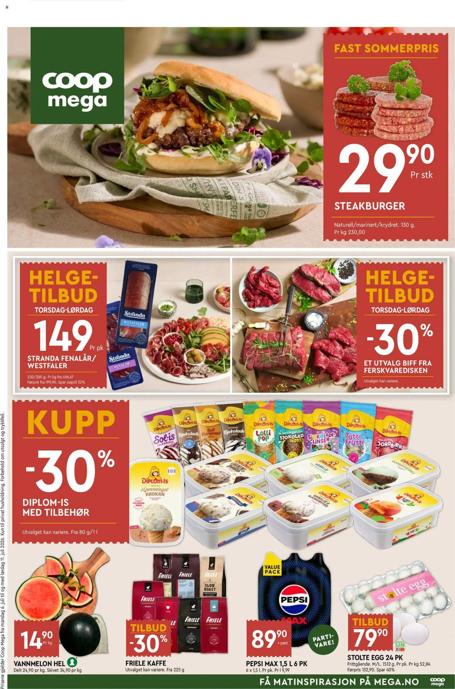 Forhåndsvis Coop Mega kundeavis fra butikk Coop Mega gyldig fra 06/07/2026
