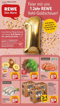 Vorschau von dem Prospekt des Geschäftes Rewe, gültig ab dem 31.08.2026