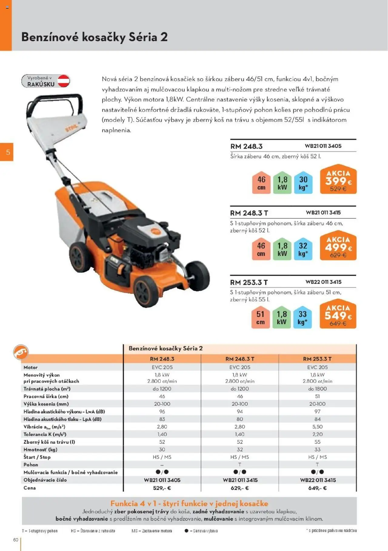 Náhľad STIHL letáku platného od 29.09.2025 - Kosačky, Kôš