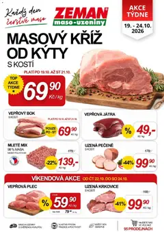 Náhled nabídky: Prodejny Zeman Prodejny Zeman leták - Praha, Dačice, Jindřichův Hradec platný od 19.10.2026