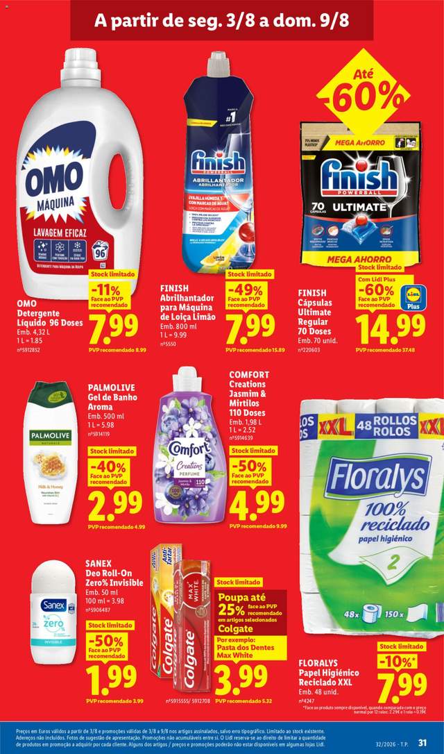 Novo folheto Lidl a partir de 03/08