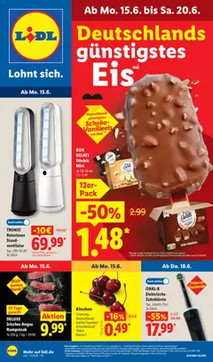Vorschau von dem Prospekt des Geschäftes Lidl, gültig ab dem 15.06.2026