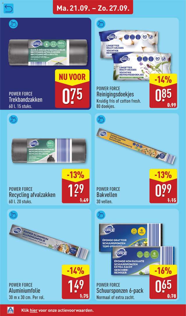 Nieuwe Aldi folder vanaf 21-09