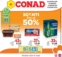 Anteprima dell'opuscolo Conad volantino Lombardia dal negozio Conad valido da 20/05/2026