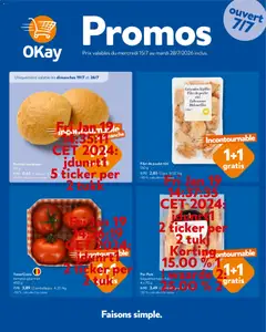 Prévisualisation de OKay Publicité du magasin OKay formulaire valide 15/07/2026
