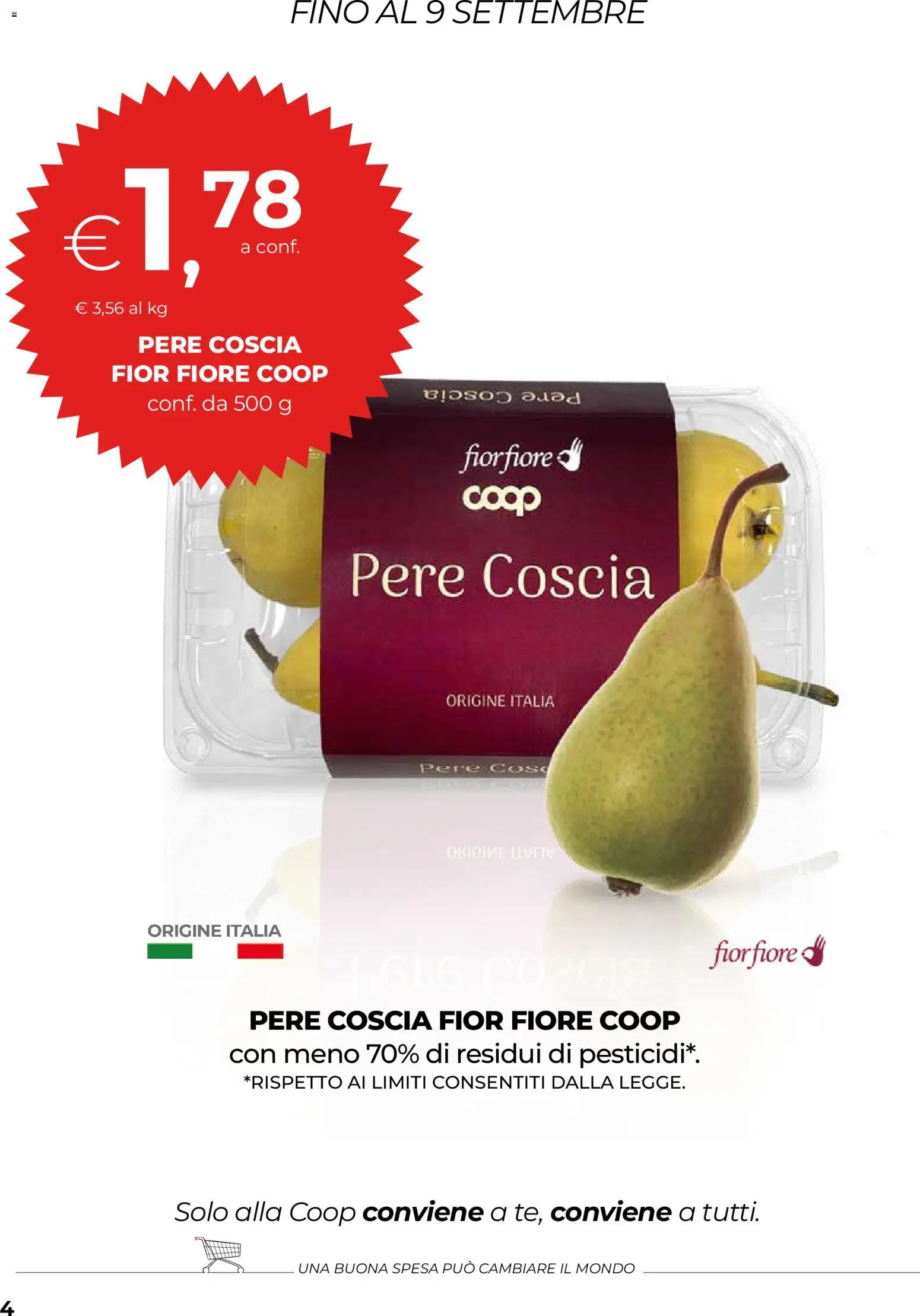Anteprima dell'opuscolo COOP volantino Firenze dal negozio COOP valido da 03/09/2026 - Pere