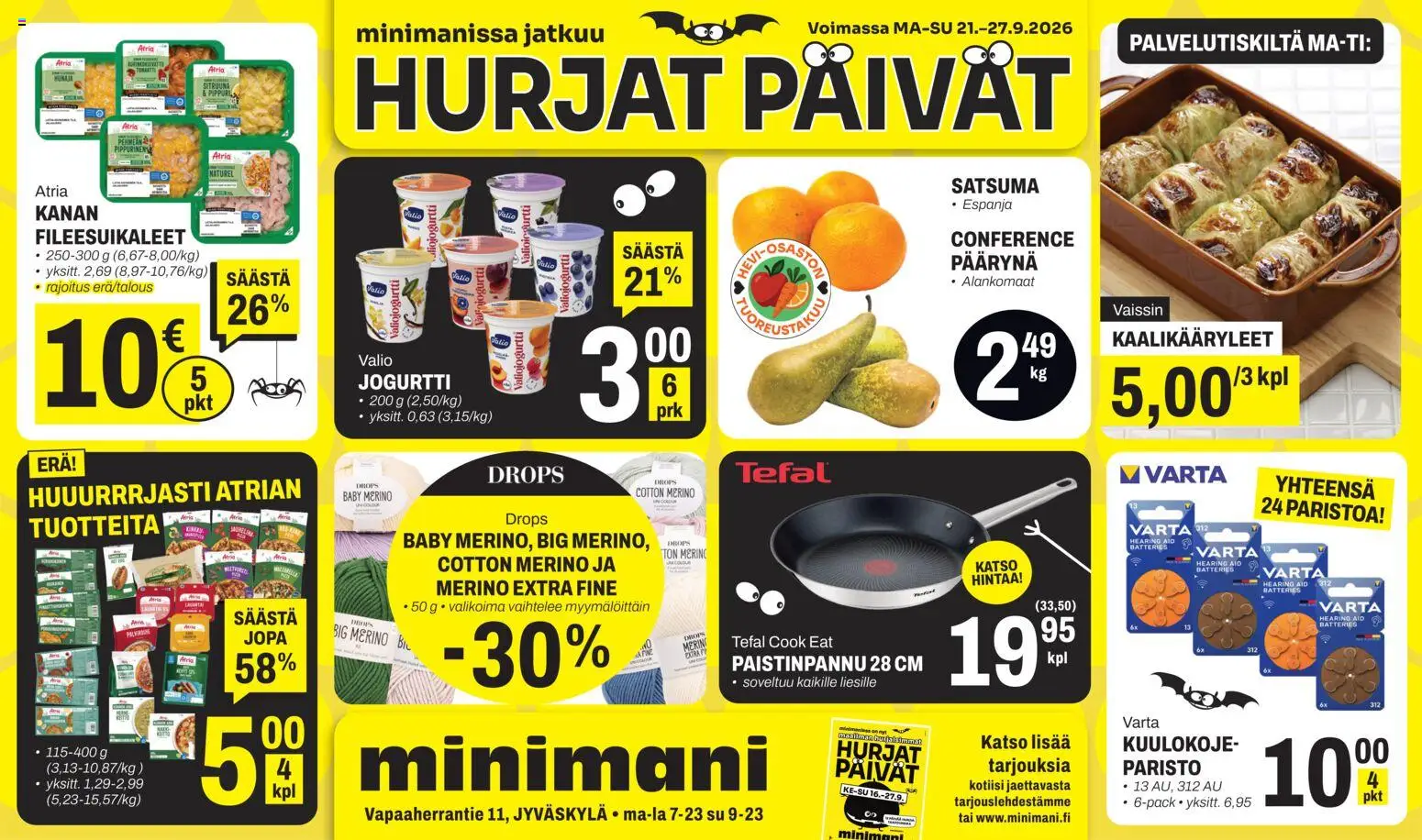 Kaupan Minimani Minimani tarjoukset - Jyväskylä esikatselu, voimassa 21/09/2026