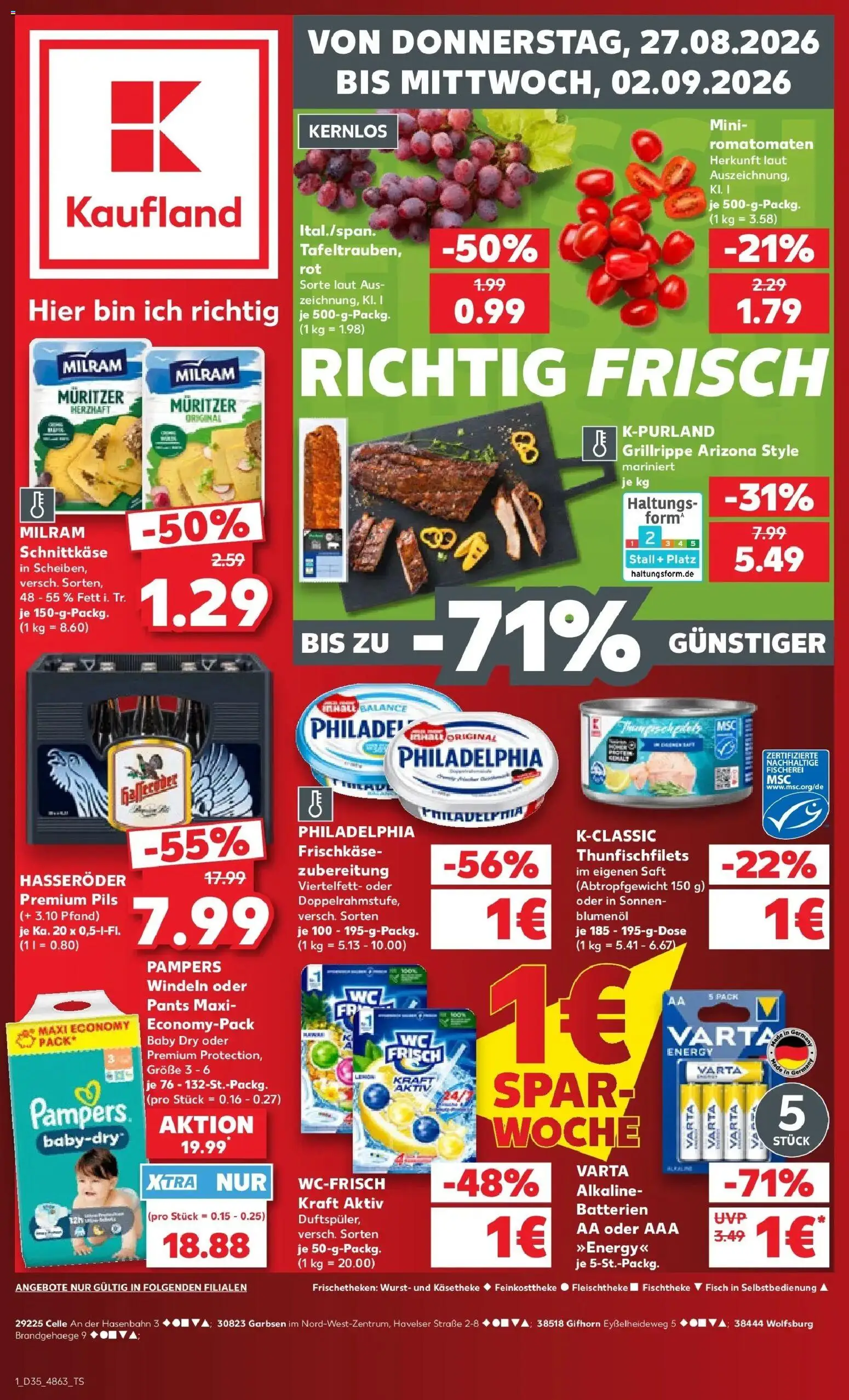 Vorschau von dem Prospekt des Geschäftes Kaufland, gültig ab dem 27.08.2026