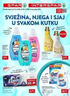 Pregled letka Spar Svježina, njega i sjaj u svakom kutku trgovine Spar vrijedi od 21.10.2026
