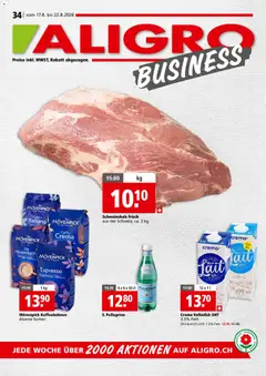 Vorschau des Merkblatts Aligro aktionen Business Chavannes, Matran, Genf, Sitten vom Shop Aligro gültig von 17.08.2026 bis 22.08.2026