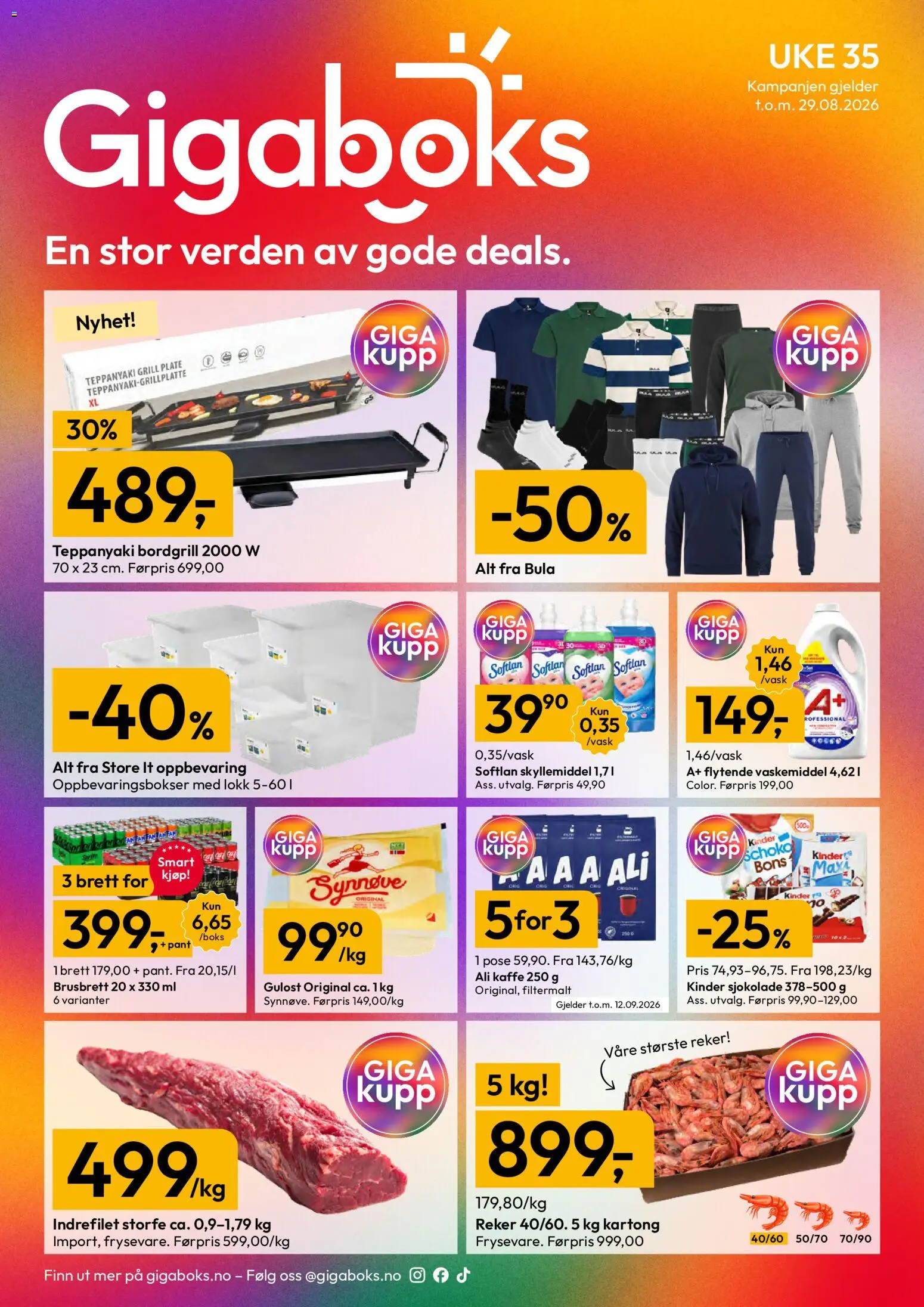 Forhåndsvis Gigaboks kundeavis fra butikk Gigaboks gyldig fra 24/08/2026