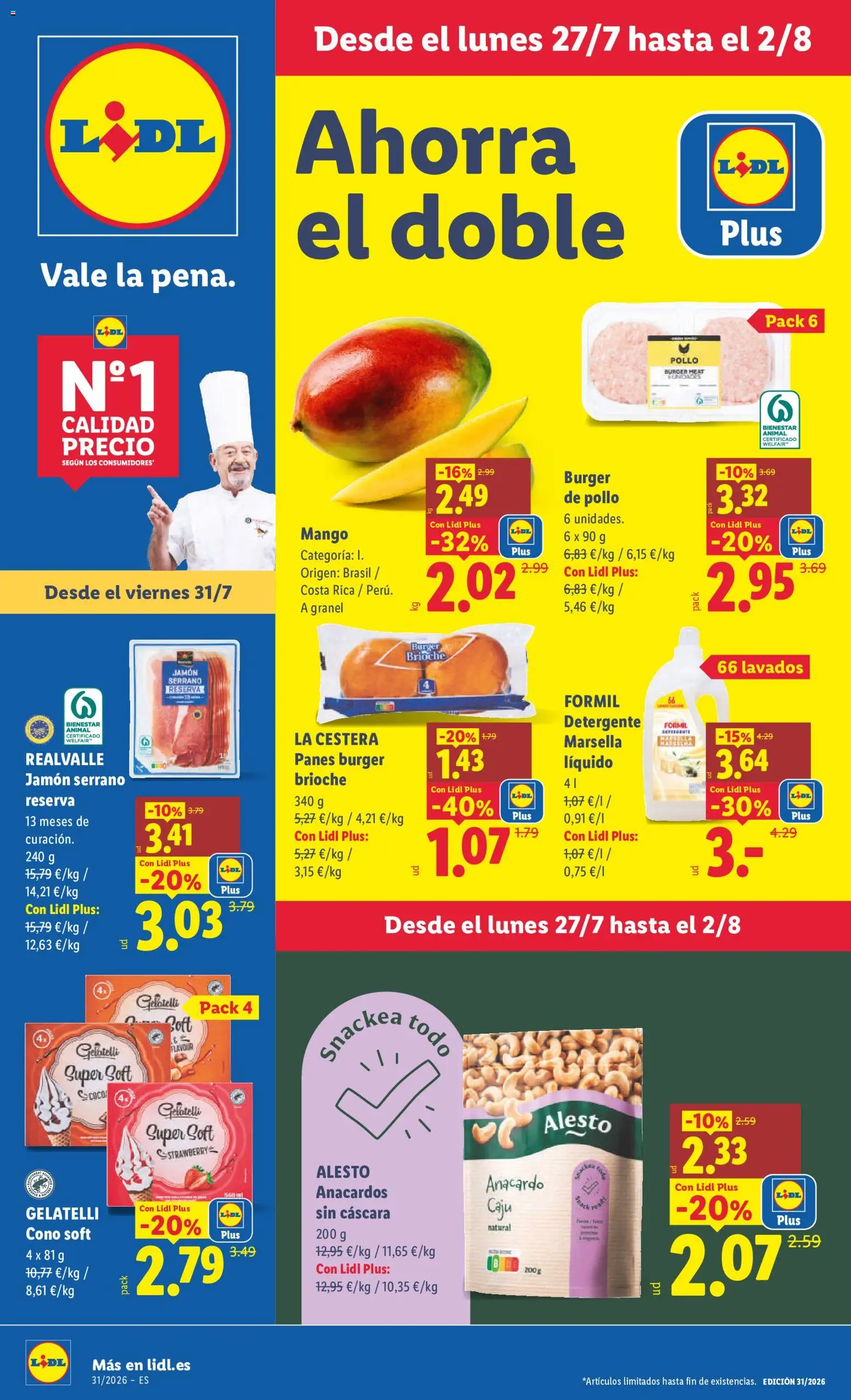 Vista previa del folleto de la tienda Lidl válido desde el 27/07/2026 