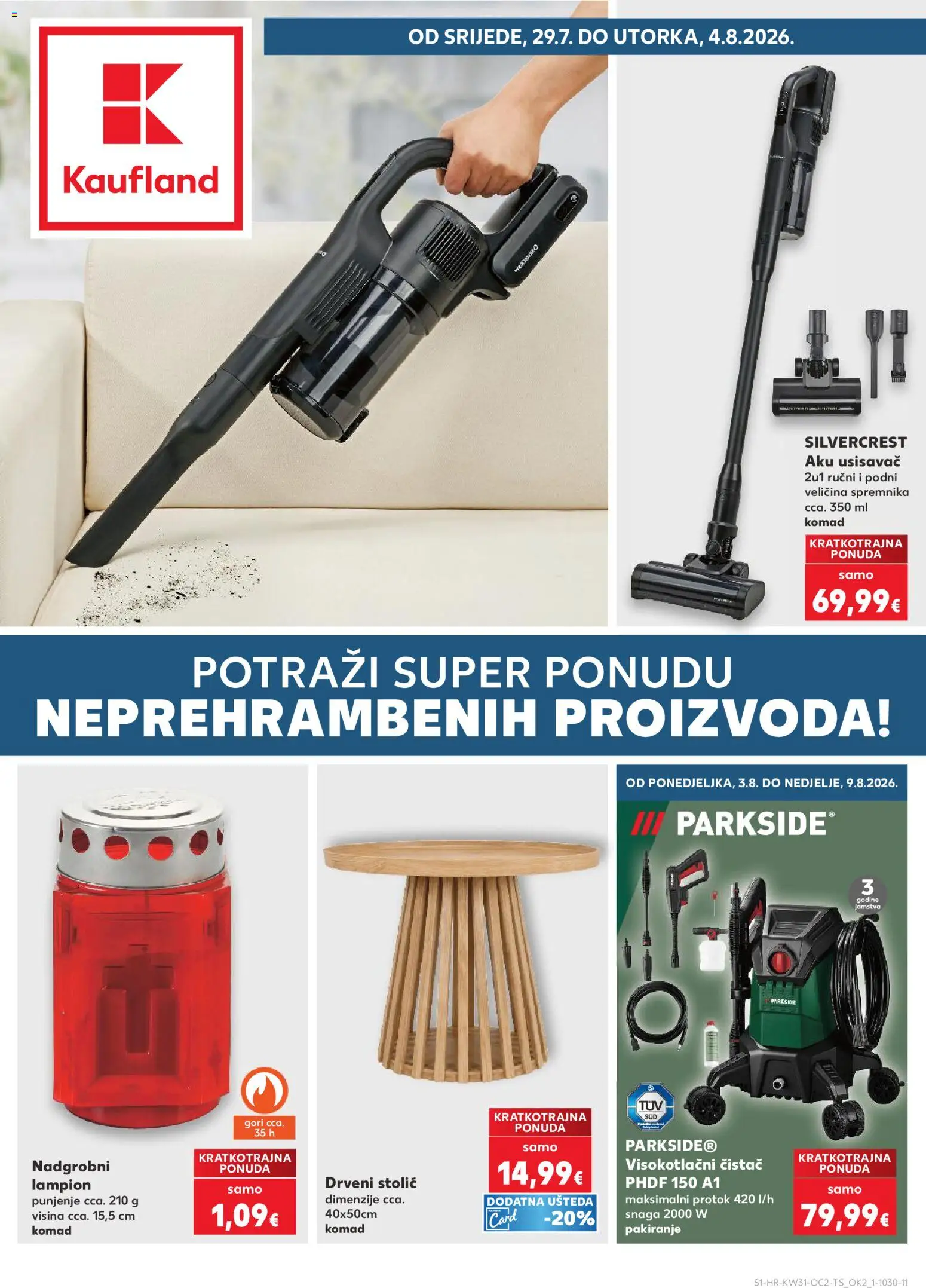 Pregled letka Karlovac trgovine Kaufland vrijedi od 29.07.2026