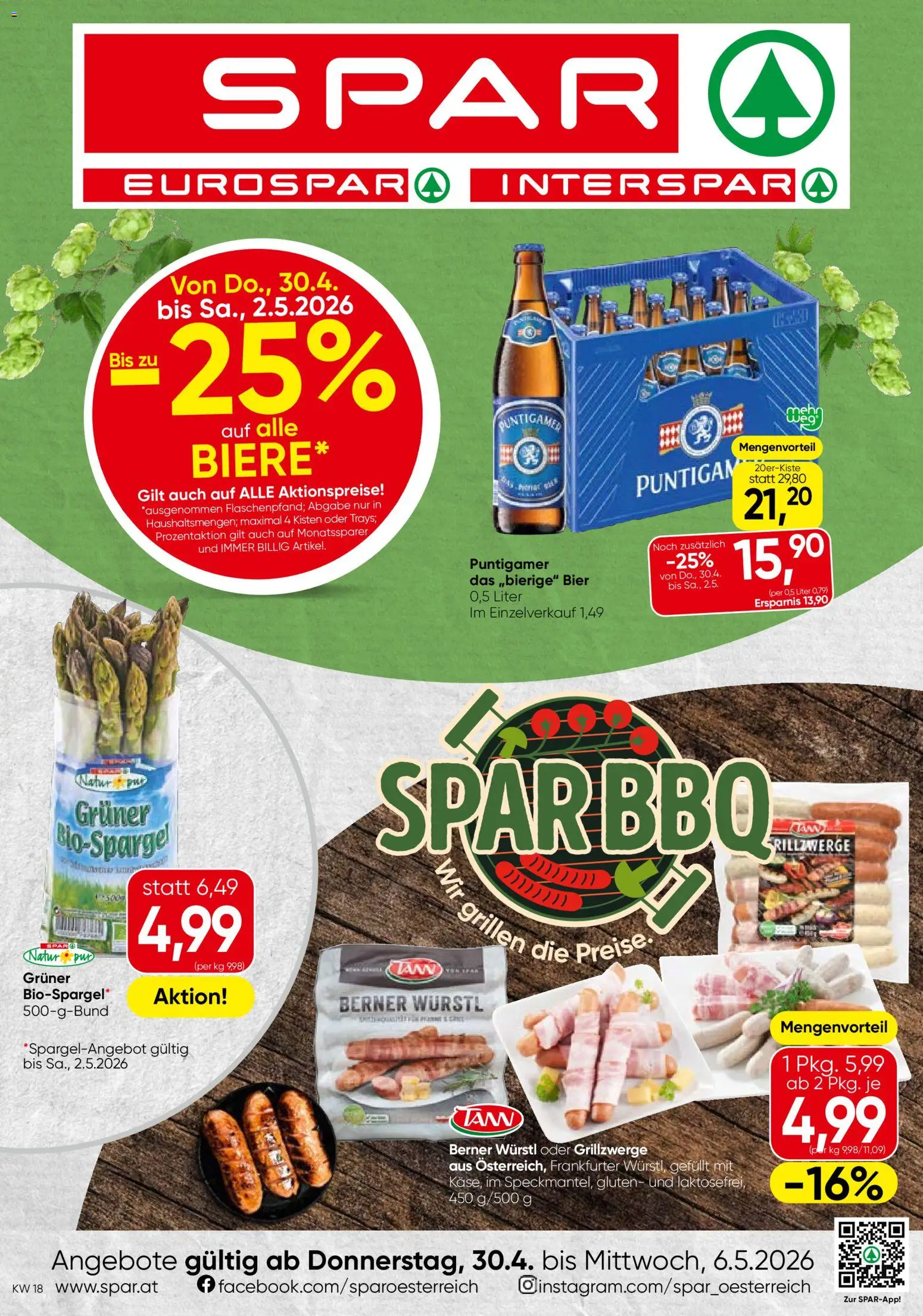Vorschau der Angebote: Spar Spar Flugblatt - Steiermark gültig ab 30.04.2026