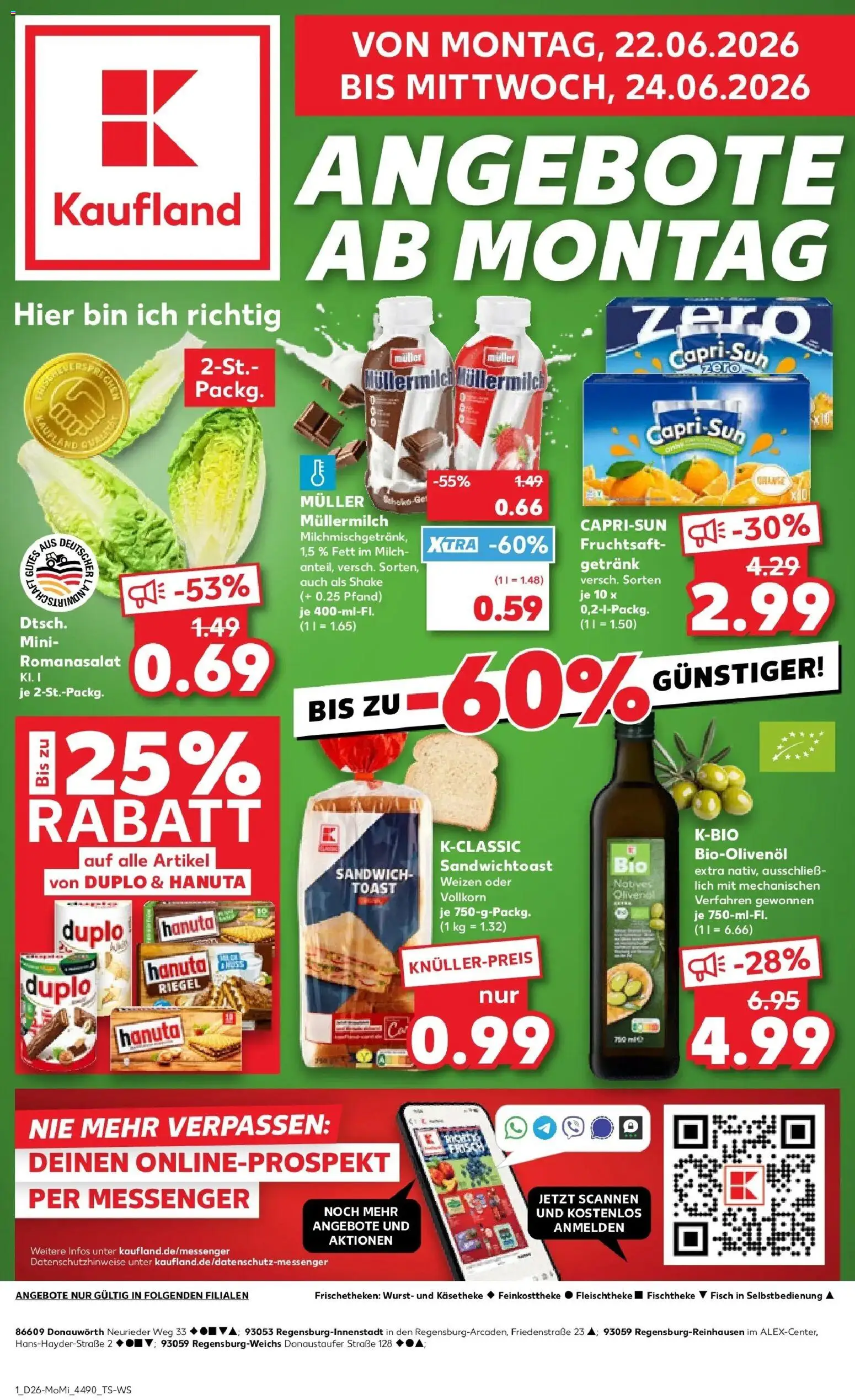 Vorschau von dem Prospekt des Geschäftes Kaufland, gültig ab dem 22.06.2026