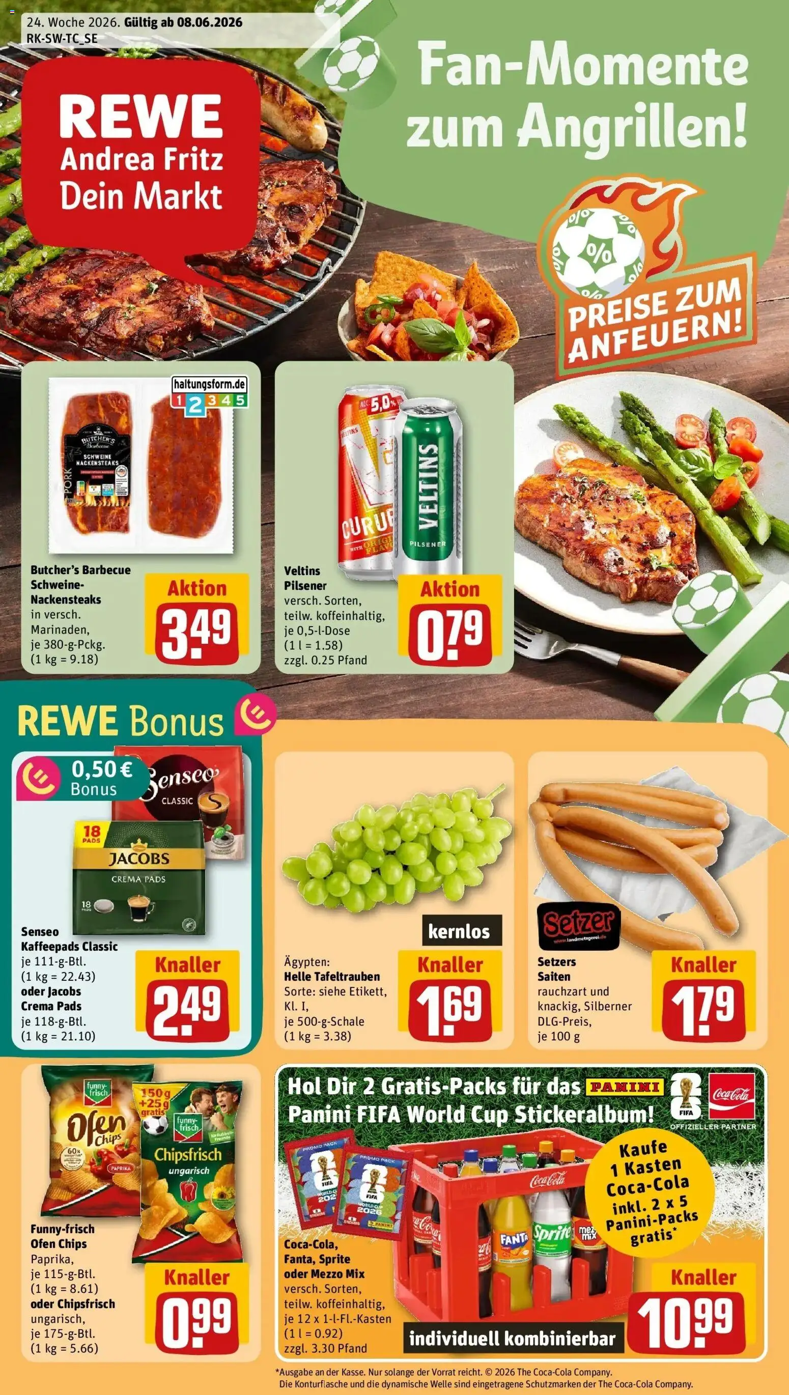Vorschau von dem Prospekt des Geschäftes Rewe, gültig ab dem 08.06.2026